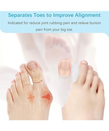 8 Bunion Cushion Protectors - Pain Relief & Corrector Pads for Hallux Valgus - Big Toe Bunion Shield & Toe Spreader - Buy Online on GoSupps.com