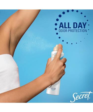 Secret Dry Spray Aluminum Free Deodorant for Women Refreshing Cucumber 4.1 oz (Pack of 3) - Buy Online on GoSupps.com