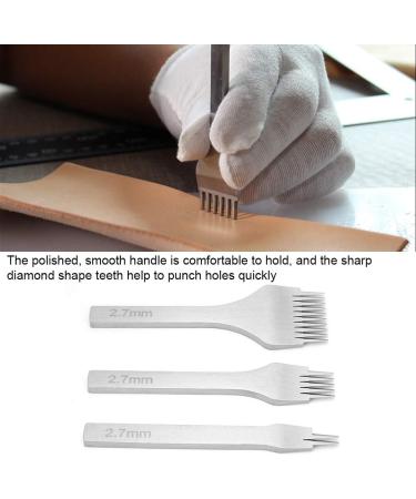 Premium Leather Chisel Tools - 2 5 & 10 Teeth for Easy Leather Piercing | International Shipping Available - Buy Online on GoSupps.com