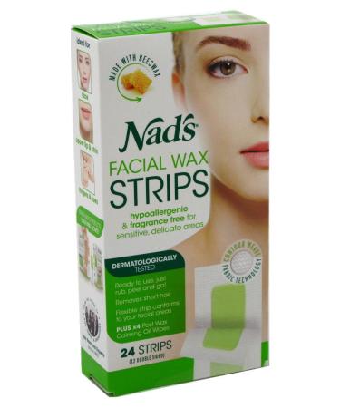 Nad's Facial Wax Strips 24 Strips