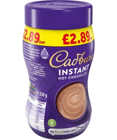 Cadbury Instant Hot Chocolate Cocoa Powder 250g - Buy Online on GoSupps.com