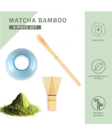Ensemble de th matcha avec fouet en bambou - 80 dents - Fait la main - C r monie du th japonaise traditionnelle japonaise - En poudre - 3 pi ces - Facile nettoyer - Bleu - Buy Online on GoSupps.com