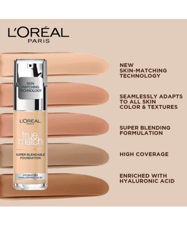 LOr al Paris True Match Foundation 30ml - 6.5W G - Buy Online on GoSupps.com