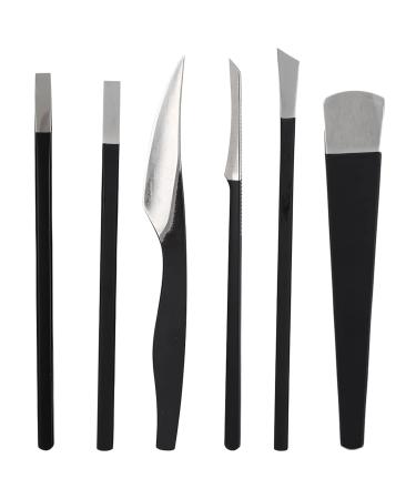 Ingrown Toenail Pedicure Tool Kit 6 Piece Ingrown Toenail Tool Set and Lifter Set with Storage Bag Stainless Steel Toenail Pedicure Correction (Six-piece set + storage box)