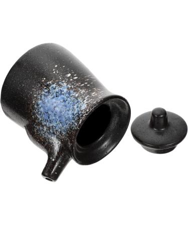 Zerodeko 3pcs Soy Sauce Pot Vinegar Pot Soya Sauce Dispenser Sauce Pan with Lid Salad Dressing Oil Cruet Salt Vinegar Container Maple Syrup Dispenser Seasoning Ceramics Bottle 10X8.5X7CMx3pcs Bluex3pcs - Buy Online on GoSupps.com