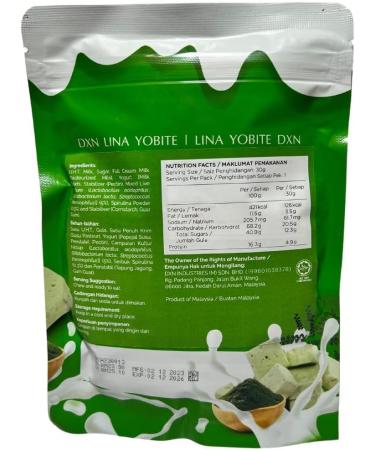 Lina Yobite - Cube de yaourt enrichie spiruline - 30g - Buy Online on GoSupps.com