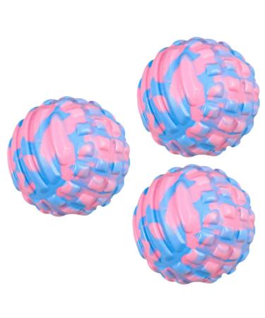 PopetPop 3st Fitness massage ball Massage balls Practical massage ball foot massager Neck massager portable yoga ball muscle massager Hand scrollrad fascia ball 7x7cmx3pcs different colors x 3 pieces