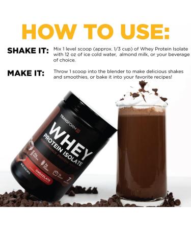 TransformHQ Whey Protein Isolate - Chocolate Flavor | 7 Servings Performance Protein Powder for Enhanced Gains - Buy Online on GoSupps.com