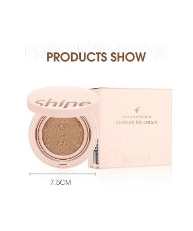 AIR Cushion BB Cream Moisturizing Concealer Long Lasting Foundation - Pink White - Buy Online on GoSupps.com