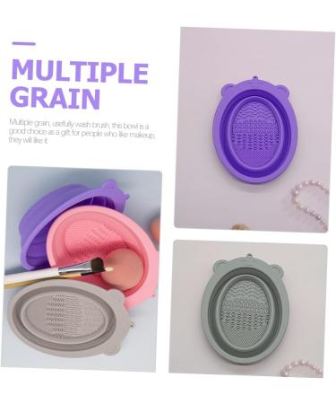 FOMIYES 6 Pcs Makeup Brush Cleaning Pad Cosmetics Brush Scrubber Makeup Washing Tools Scrubber Bowl Makeup Brush Cup Small Makeup Brush Cleaner Cup Fold Travel Cup Brush Silica Gel - Buy Online on GoSupps.com
