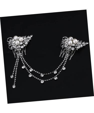 DOITOOL Wedding Hair Clip Hair Accessories for Kids Wedding Bridal Hair Comb Bridal Hair Clip Heart Hair Clip Korean Hair Clips Bridal Hair Accessories Hair Pin Headgear Crystal Child - Buy Online on GoSupps.com
