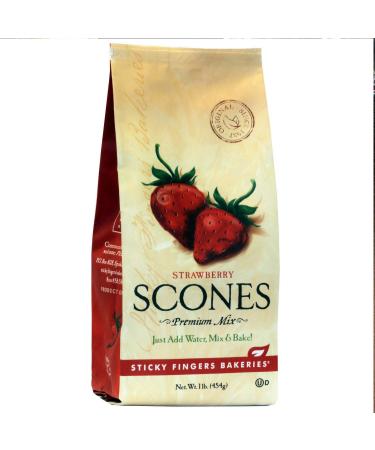 Sticky Fingers Strawberry Scone Mix 16oz