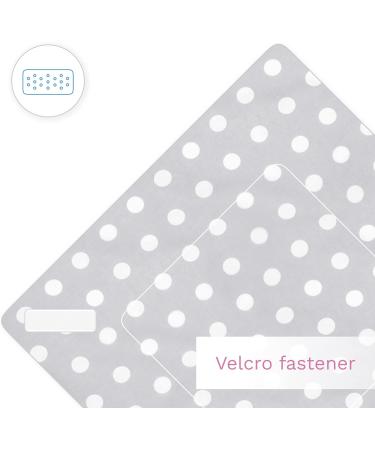 Baby Swaddle Wrap Blanket - Newborn Cotton Sleeping Bag 0-3 Months (Polka Dots Grey) - Buy Online on GoSupps.com