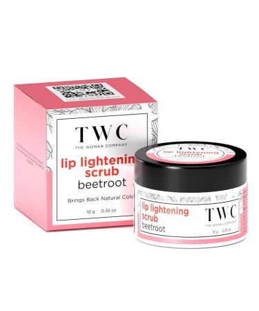 Lip Lightening Scrub For Women with Beetroot Coconut & Walnut Reduction in Dark Lips & Pigmentation Dry & Chapped Lips 10 gm