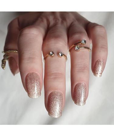 Zaubern gel4Home: UV Nail Foils & Semi-Cured Gel Wraps in Ivory Glitter - International Shipping Available - Buy Online on GoSupps.com