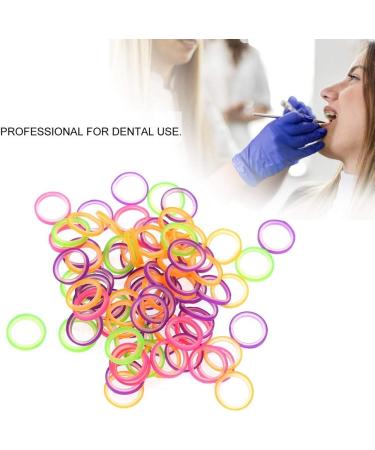 Professional Dental Elastic Rubber Bands - 100 Pack Orthodontic Accessories for Teeth Alignment | Colorful Dental Tools (1/4 / 6.35mm) - Buy Online on GoSupps.com