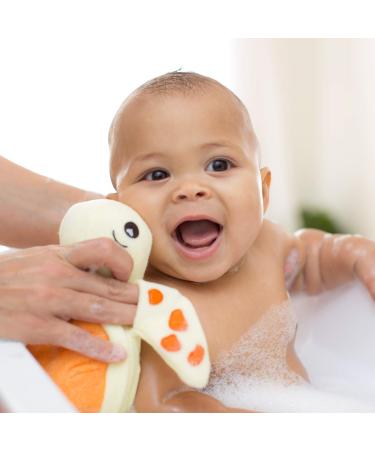 Kids Turtle Exfoliating Bath Scrub - SoapSox Soft Animal Toy Wash Cloth Sponge for Babies & Children - Buy Online on GoSupps.com