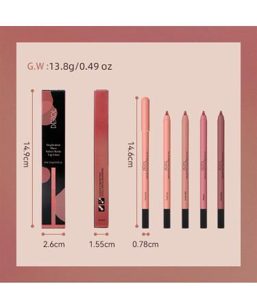 AONAT Professional Waterproof Lip Liner - Soft Long-Lasting Lip Contour Pencil in Apricot | Matte Finish for Perfect Kiss & Color - Buy Online on GoSupps.com