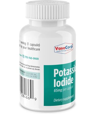 NeuropAWAY Potassium Iodide 65mg Dietary Supplement - 60 Capsules - Buy Online on GoSupps.com