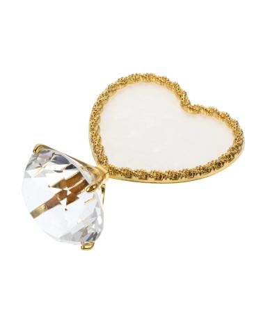 POPETPOP POPETPOP Nail Art Display Stand Nail Mixing Tray Oil Paint Palette Heart-Shaped Gel Nail Polish Mixing Tray Crystal Phnom Penh