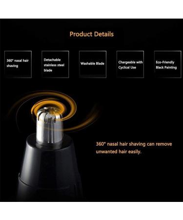4-in-1 Waterproof Nose Hair Trimmer | Rechargeable Eyebrow & Facial Hair Removal Tool for Men & Women - Buy Online on GoSupps.com