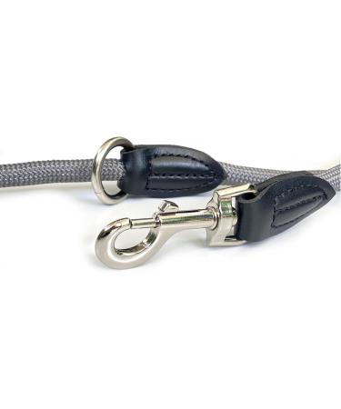 Leitengr n Dog Leash Derby - 2m Adjustable Nylon Leash for Medium to Large Dogs | Robust Pigeon Gray Design - Buy Online on GoSupps.com