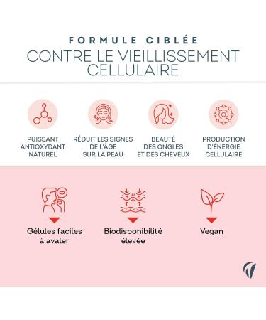 Coenzyme Q10 200mg - Antioxydant Naturel Puissant Anti- ge - Forme Stable Ubiquinone - Avec S l nium - 60 G lules Vegan - Fabriqu en France - Vitavea - Buy Online on GoSupps.com