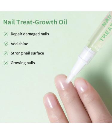 Ruarby Nail Oil Growth Cuticle Oil Moisturize Strengthen Nails Care for Damaged Nails and Cuticle Repair Cuticle Oil Nail Treat - Buy Online on GoSupps.com