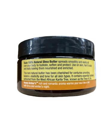 Kuza 100% Organic Shea Butter - Honey Amber 6 Oz for Skin Hair Scalp & Nails - Nourishing & Hydrating - Buy Online on GoSupps.com