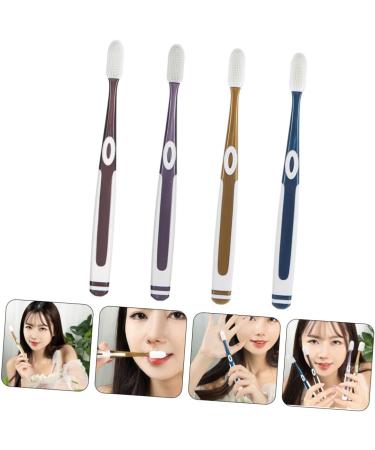 4-Piece Nano Toothbrush Set - Silk Travel Toothbrushes for Adults & Children - Replacement Heads - Multiple Colors - Buy Online on GoSupps.com