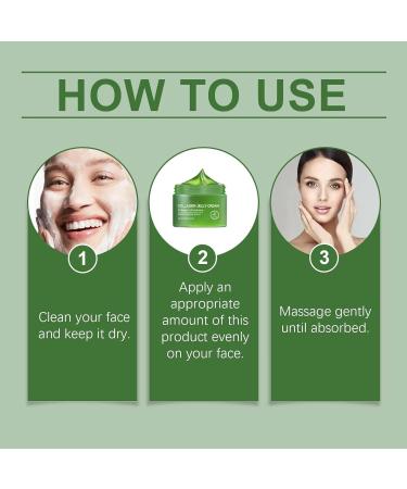 DOBYONE Green tea collagen jelly cream gently moisturizes and nourishes the face soothes dry skin and replenishes moisture - Buy Online on GoSupps.com