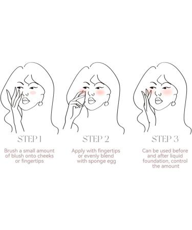 Blush Makeup | Long-Lasting Blushing Cream for Natural Makeup All Day Long Radiant Look Face Blusher for Gathering Home Working Shopping Traveling Dating 03# Dry Rose - Buy Online on GoSupps.com