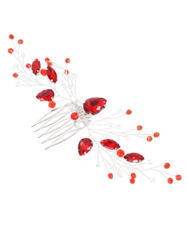 FRCOLOR Hair Comb Girl Headpiece Wedding Hair Accessories Hairpin Rhinestone Clips for Hair Bridal Hair Pin Hair Accessories for Women Decorative Hair Clips Bridal Headpiece Metal