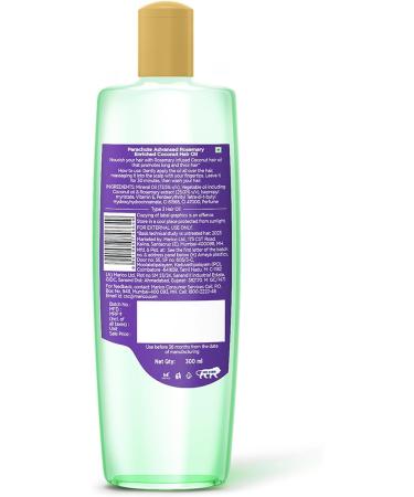 Parachute Advansed Rosemary-enriched Coconut Hair Oil| Rosemary Hair Oil| Superfoods Magic| Long & Thick Hair|300 Ml - Buy Online on GoSupps.com