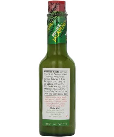 TABASCO Green Pepper Sauce 148ml - Authentic American Import (1 Pack) - Buy Online on GoSupps.com