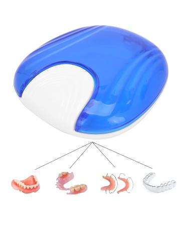 Blue Portable Dental Box for Artificial Teeth & Earplugs - Travel Storage Container for Tooth Correction | International Shipping Available - Buy Online on GoSupps.com