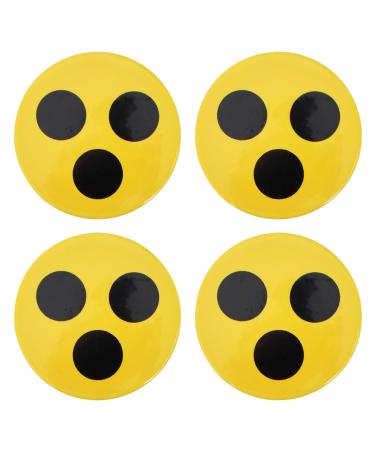 4 pieces of the blind plug the badge of the blind for the blind and visually impaired blind badge of blind plugs blind plaque blind sign visual impairment help diameter 5.8 cm