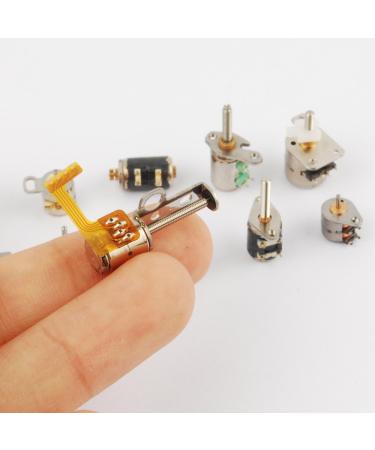 50pcs 3-5V dc 4 Wire 2 Phase Micro Stepper Motor Mini Stepping Motor 10 Types 5pcs Each Miniature Stepper Motor Assorted with Box - Buy Online on GoSupps.com