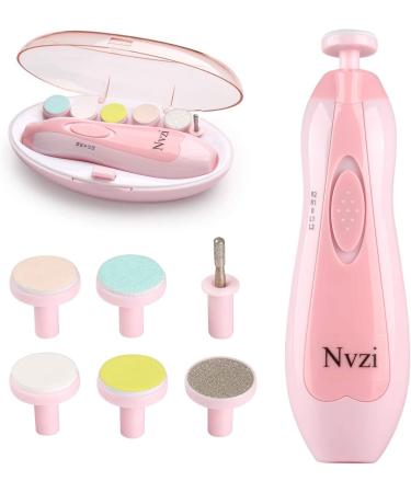 Nvzi Electric Baby Nail File Trimmer Clippers - Infant Toddler Safety Nail Care (Pink) - Buy Online on GoSupps.com