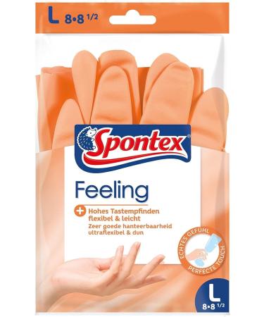 Buy Spontex Feeling Household Gloves - 18 Pairs Size L | Ideal for Sensitive Plaster & Maintenance Work - International Shipping Available - Buy Online on GoSupps.com