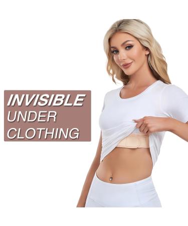 Posture Corrector for Women & Men | Adjustable Back Support Brace for Instant Pain Relief | Breathable Design - S/M Nude - Buy Online on GoSupps.com