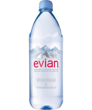 evian Natural Spring Water 1L Bottles 6 Pack - Buy Online on GoSupps.com