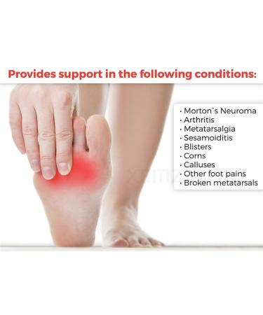 Buy Gel Forefoot Cushions & Anti-Pain Insoles for Foot Pain Relief | Silicone Toe Protectors & Metatarsal Pads for Dance | International Shipping Available - Buy Online on GoSupps.com