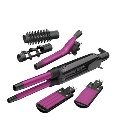 Curling Iron Professional Hair Curling Wand Hair Straightener Flat-gear professional Hair Curling Iron Hair Ceramic Electric Hair Curler Roller Curling Wand For Women Hair BY ZZYY (Color : 1 set)