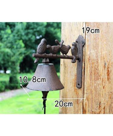 Cast Iron Doorbell Cast Iron Dinner Bell Bird Wall Mounted Doorbell for Outdoor Gardens Cast Iron Bell for Front Door (Color : Rust Size : 20x10.8x19cm) (Rust 20x10.8x19cm) - Buy Online on GoSupps.com