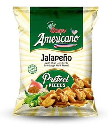 Spicy Americano Jalapeno Pretzel Pieces 10 x 100g - Vegetarian Pub Snack for Sharing - Buy Online on GoSupps.com
