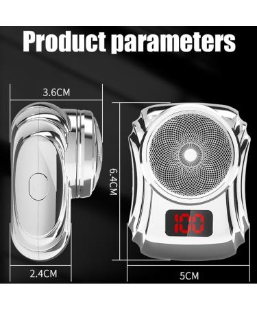 Electric Head Shaver for Bald Men - USB Rechargeable Razor with Digital Display | Mini Portable 3-Blade Travel Shaver (Blue - Buy Online on GoSupps.com