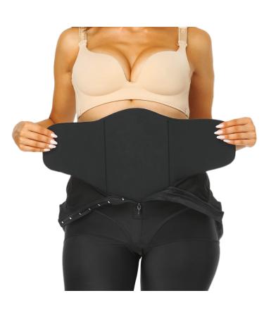 Lipo Foam Abdominal Compression Belly Ab Board 360 Bbl Post Surgery Tummy Tuck Recovery Liposuction Supplies after Lipo Medium Black