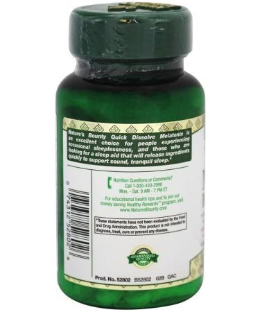 Nature's Bounty Melatonin 10 mg Quick Dissolve Tablets 45 ea (Pack of 4) - Buy Online on GoSupps.com