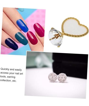  POPETPOP POPETPOP Nail Art Display Stand Nail Mixing Tray Oil Paint Palette Heart-Shaped Gel Nail Polish Mixing Tray Crystal Phnom Penh - Buy Online on GoSupps.com